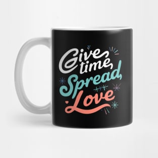 volunteering give time spread lobe Mug